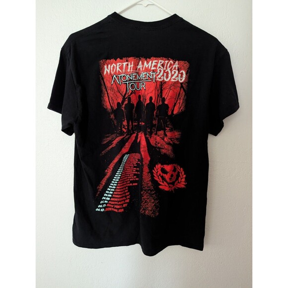 Killswitch Engage Atonement North America Tour 2020 Black T Shirt No Size Tag - Picture 3 of 5